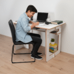 Flat Pack Desk With Storage & Cable Management - Image 6