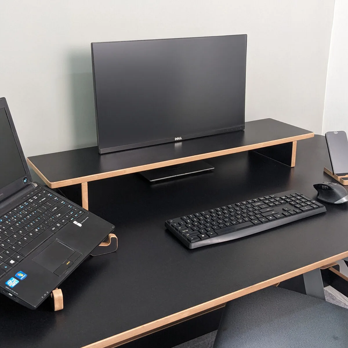 monitor stand desk shelf