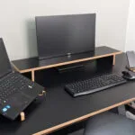 monitor stand desk shelf