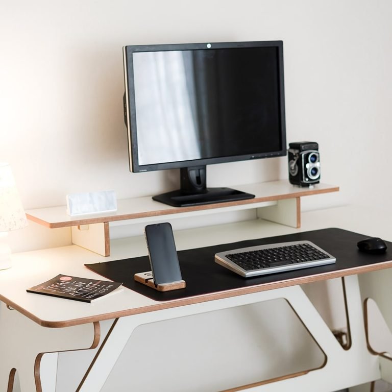 monitor stand desk shelf