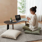 Wavy Coffee & Ergonomic Floor Study Table - Image 5