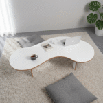 Wavy Coffee & Ergonomic Floor Study Table - Image 3