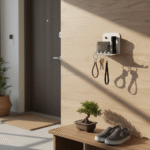 Wall-Mounted Shelf with Keys Hanger - Image 6