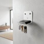 Wall-Mounted Shelf with Keys Hanger - Image 4