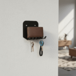 Wall-Mounted Shelf with Keys Hanger - Image 3
