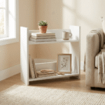 Modular 2 Tier Book Shelf Storage Rack - Image 4