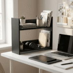 Modular 2 Tier Book Shelf Storage Rack - Image 5