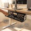 under desk cable management tray